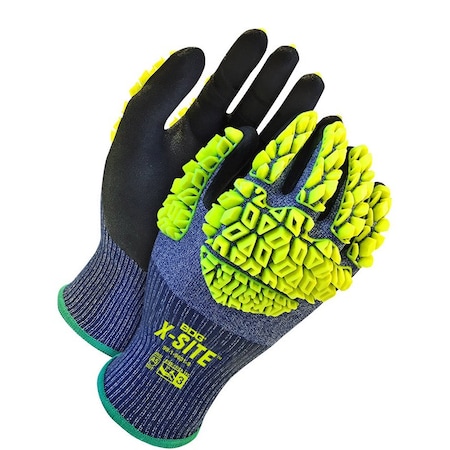 Bdg Cut-Resistant Impact Gloves, Cut Level A5 , Nitrile , Sandy , 2XL 1 PR 99-1-9631-11-K